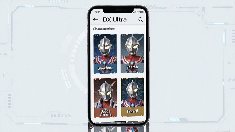 DX Ultra ��ɫͼ��ҳ�棬�ֻ���Ļ��ʾ��������ɫ��Ƭ�б�����Ƭ���н�ɫͷ�������ƣ�����Ϊǳɫ�Ƽ���񣬽�������������ͻ��ͼ���ղع���