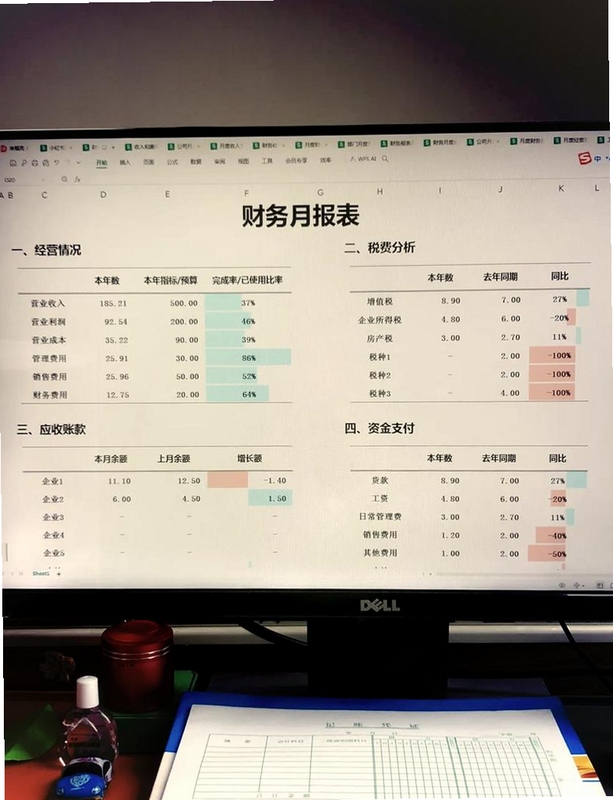 财鸽记账月度收支统计图表展示