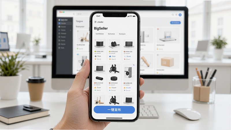 BigSeller��Ʒ�������ǲ������棬�ֻ�չʾ����Ʒ�б���һ��������ť������Ϊ������Ӫ�������������������