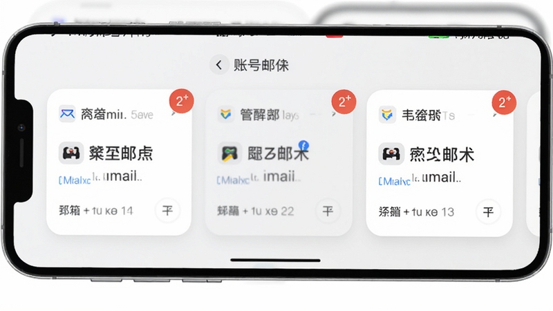 ���˵����ʼ����� ���˺Ź������ܽ��棬�ֻ���Ļչʾ���������˺ſ�Ƭ�������У�ÿ����Ƭ����δ���Ǳ꣬����Ϊ��ɫ��ǳ�Ҵ��䣬����������ͻ���˺��л���δ������ϸ��