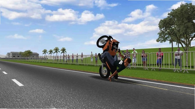 摩托平衡3dMOD游戏 Moto Wheelie 3D 悬崖骑行特技