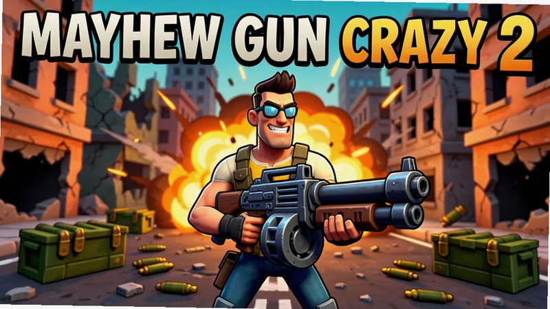 Mayhem Gun Crazy 2 ��Ϸ������Ԥ��ͼ����������Ϊ�ֳ�����ǹе�Ľ�ɫվ�ڷ�����нֵ��ϣ���������Ϊ��ը�����ɢ��ĵ�ҩ�䣬���������ʽ��ͨ��Ⱦ���ɫ�ʶԱ�ǿ�ң�����Booguģ������