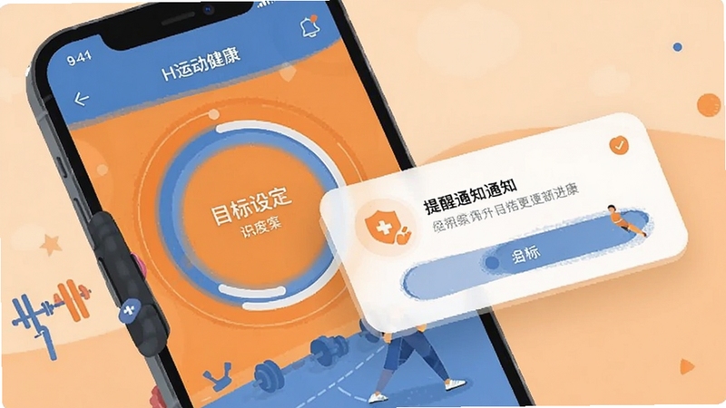 H�˶����� Ŀ���趨���� �ֻ�UI ����Բ�� ����֪ͨ���� ��ů��ɫ����ɫ���� ��ƽ�廭���