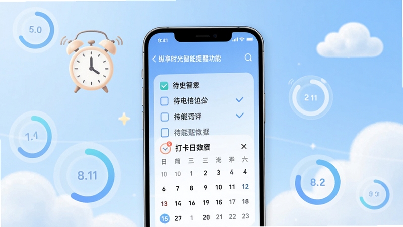 ����ʱ���������ѹ��ܽ��棬��������Ϊ�ֻ���Ļ��ʾ�����嵥�����������Ļ��Χ���������������ͼ�������Բ��������Ϊ����ɫ�������ƶ�Ԫ�أ������Χ��������
