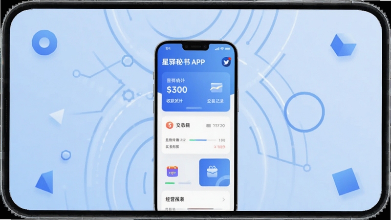 ��������Ӧ��������չʾ����������Ϊ��������APP����ҳUI���棬�����տ�ͳ�ơ����׼�¼����Ӫ�����ȹ���ģ��ͼ�꣬��������Ϊǳ��ɫ����Ƽ��б��������ܻ��Ƽ��ļ���װ��Ԫ�أ�������������������Booguģ�����ɣ��������Ϊ16:9