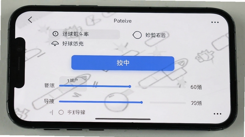 好球剪辑导出设置界面,手机屏幕显示分辨率选项和导出进度条,背景为简洁白色面板,画面主体为导出按钮和参数列表