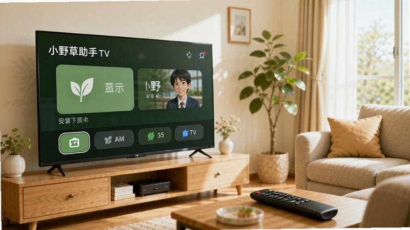 СҰ������TV�氲װ�����ܵ����ϵĳ�����������Ļ��ʾСҰ�����ֽ��棬ң���������Աߣ�����������ܰ������ͻ��������װʹ�õı�����