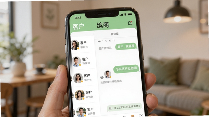 ���̿ͻ��������棬����Ϊ�ֻ���Ļ��д����Ļ������Ӧ����ʾ�ͻ�ͷ���б�������Ի��򣬽���ɫ���԰�ɫ��ǳ��ɫΪ��������Ϊģ�������ڻ���������о������Ѻã�����Booguģ������