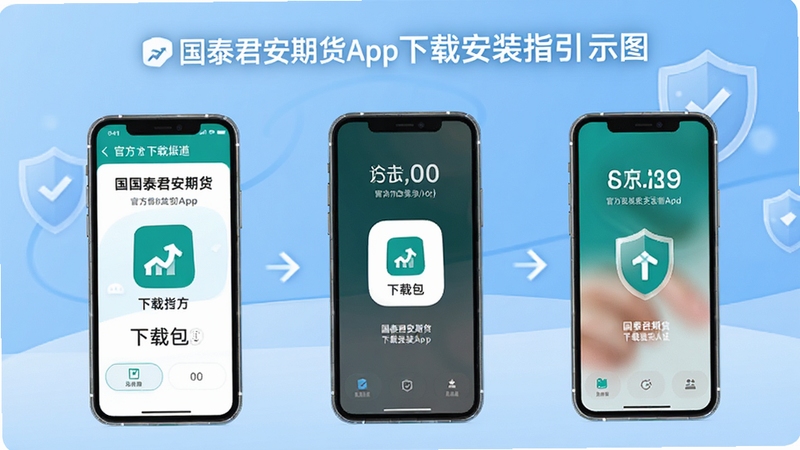 ��̩�����ڻ�App���ذ�װָ��ʾ��ͼ������չʾ�ֻ���Ļ�ӹٷ��������ذ�װ�����ɹ���Ӧ�õ��������̣�����Ϊ��͵���ɫ��������ư�ȫͼ�꣬ͻ����ȫ������ٷ���֤���Ӿ����⣬������������ʺ���������վ��ͼʹ��